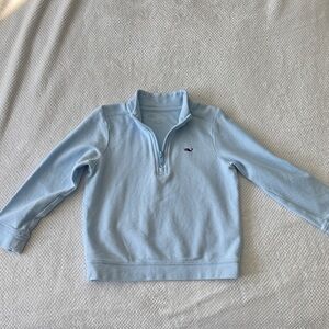 4T Vineyard Vines Kids Light Blue Half-Zip Sweatshirt